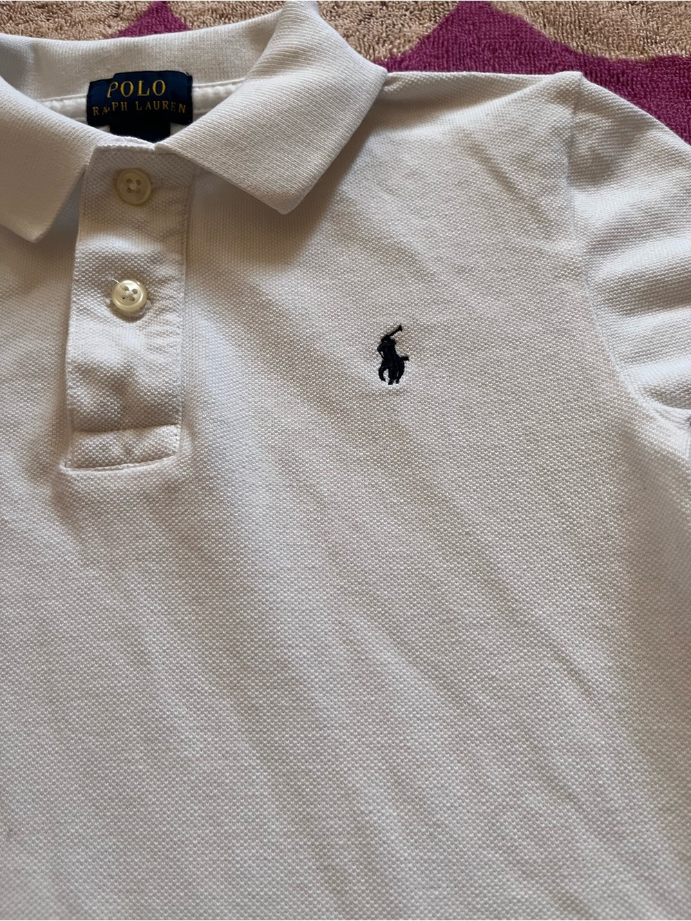 Ralph Lauren Boys Cotton Pique Short Sleeve Polo Shirt in White - Picture 2 of 8
